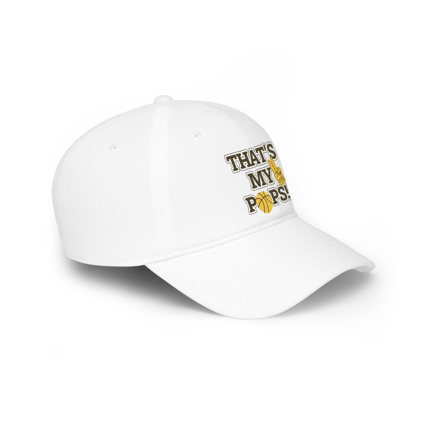 That’s My Pops! Basketball Dad Low Profile Baseball Cap