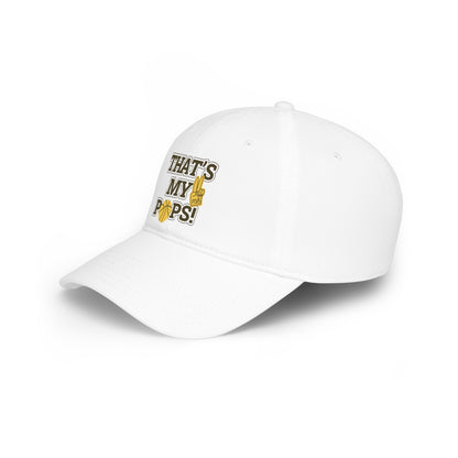 That’s My Pops! Basketball Dad Low Profile Baseball Cap
